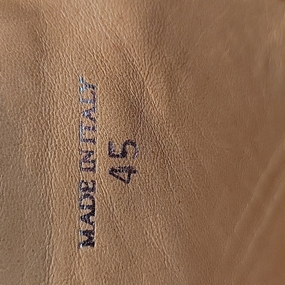 Maison Margiela Black Tabi Flat Camel Leather Split Toe Ankle Boots Mens Size 12 - Picture 13 of 16